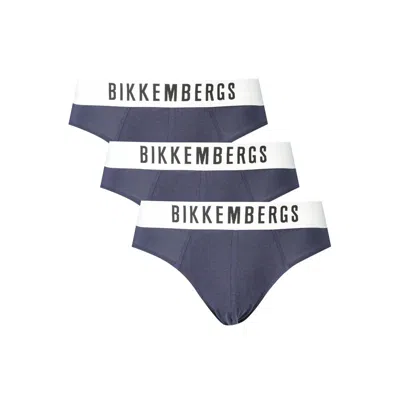 Bikkembergs Blue Cotton Underwear In Multi