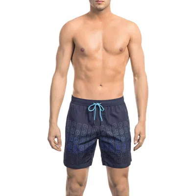 Bikkembergs Logo-print Drawstring Swim Shorts In Multi
