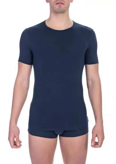 Bikkembergs Army Cotton Men T-shirt In Blue