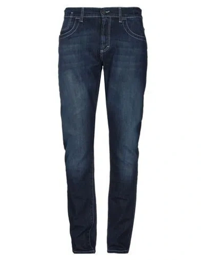 Bikkembergs Denim Pants In Blue