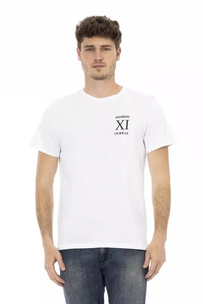 Bikkembergs Elegant Front Print Men's T-shirt In White