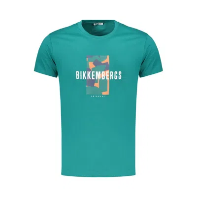 Bikkembergs Green Cotton T-shirt In Multi