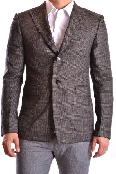 Bikkembergs Jacket Gray In Brown