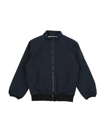Bikkembergs Babies'  Junior Toddler Boy Jacket Navy Size 5 Polyamide, Polyester, Elastic Fibres In Black