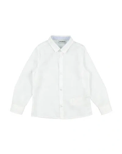 Bikkembergs Babies'  Junior Toddler Boy Shirt White Size 3 Cotton, Elastic Fibres