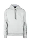 Bikkembergs Light Grey Cotton Polyester Sweatshirt In White