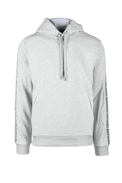 Bikkembergs Light Grey Cotton Polyester Sweatshirt In White