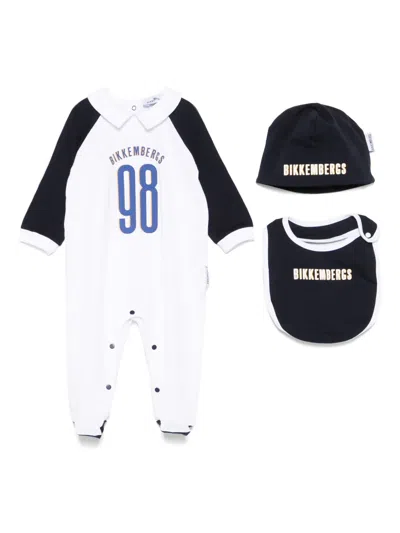 Bikkembergs Logo-print Babygrow Set In Black