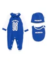 Bikkembergs Logo-print Babygrow Set In Blue