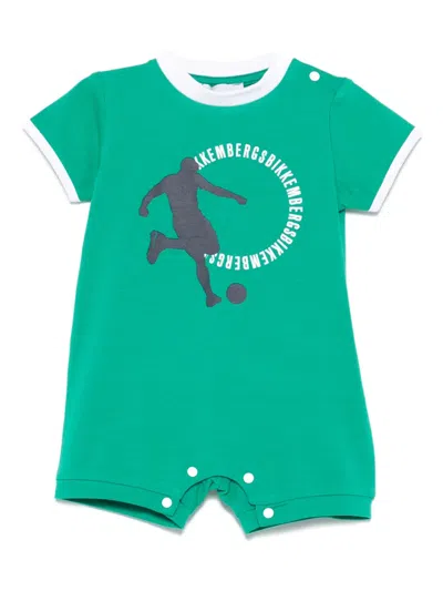 Bikkembergs Babies' Logo-print Shorties In Green