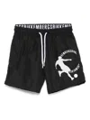 Bikkembergs Logo-print Swim Shorts In Black