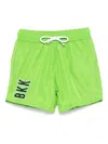Bikkembergs Logo-print Swim Shorts In Green