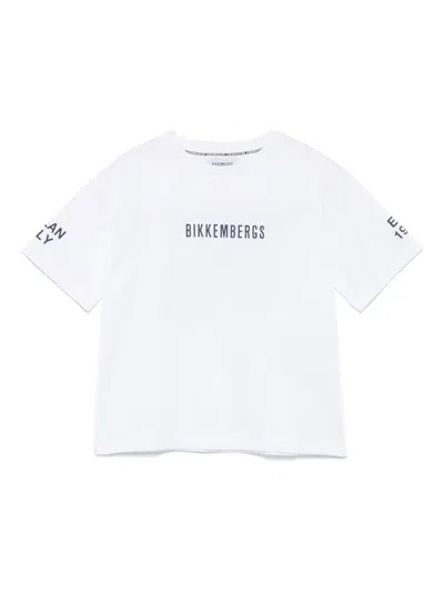 Bikkembergs Logo-print T-shirt In White