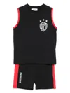 Bikkembergs Logo-print Tank Top And Shorts Set In Black