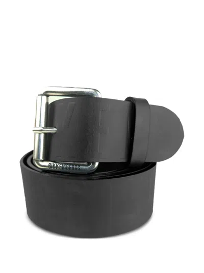 Bikkembergs Logo-embossed Leather Belt In Multi