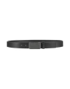 Bikkembergs Man Belt Black Size 39.5 Calfskin