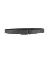 Bikkembergs Man Belt Bright Blue Size 38 Calfskin