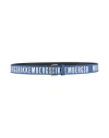 Bikkembergs Man Belt Bright Blue Size 39.5 Calfskin In Blue