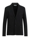 Bikkembergs Man Blazer Black Size 44 Cotton, Polyamide, Elastane In Black