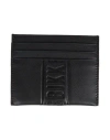 Bikkembergs Man Cardholder Black Size - Cow Leather