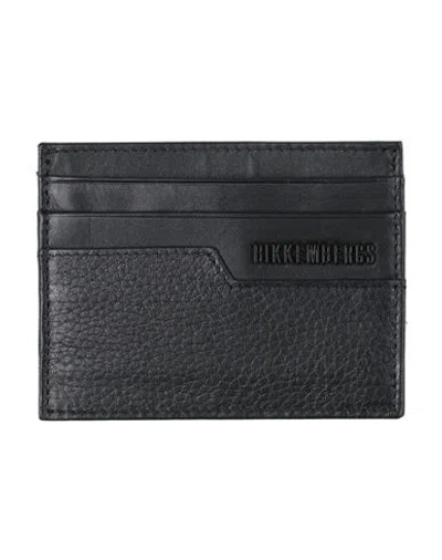 Bikkembergs Man Cardholder Black Size - Cow Leather