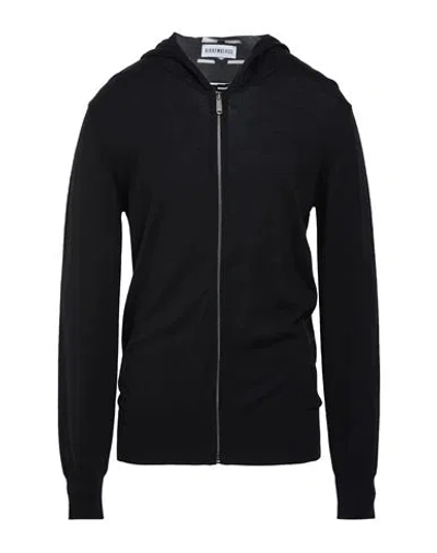 Bikkembergs Man Cardigan Black Size Xl Wool, Acrylic