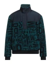 Bikkembergs Man Jacket Deep Teal Size L Polyester, Acrylic In Green
