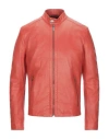 Bikkembergs Biker Jacket In Orange