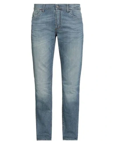 Bikkembergs Man Jeans Blue Size 32 Cotton, Elastane