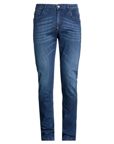 Bikkembergs Man Jeans Blue Size 34 Cotton, Elastane