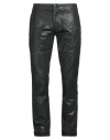 Bikkembergs Man Pants Black Size 32 Cotton, Elastane In Black