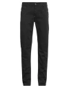 Bikkembergs Man Pants Black Size 32 Cotton, Elastane In Black