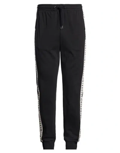 Bikkembergs Man Pants Black Size L Cotton, Lycra