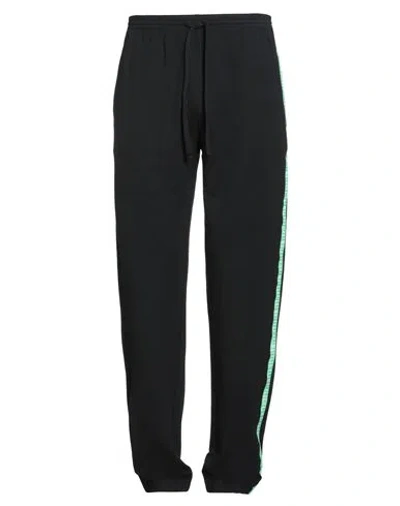 Bikkembergs Man Pants Black Size Xxl Cotton, Elastane