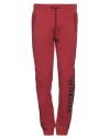 Bikkembergs Man Pants Brick Size M Polyester, Elastane In Red