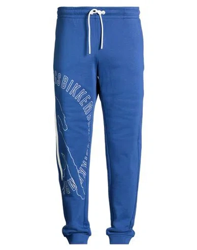 Bikkembergs Man Pants Green Size Xxxl Cotton, Polyester, Elastane In Blue