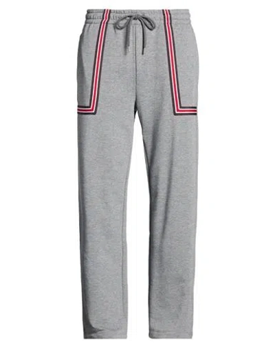 Bikkembergs Man Pants Grey Size M Cotton, Polyester In Gray