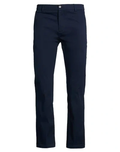 Bikkembergs Man Pants Midnight Blue Size 32 Cotton, Elastane