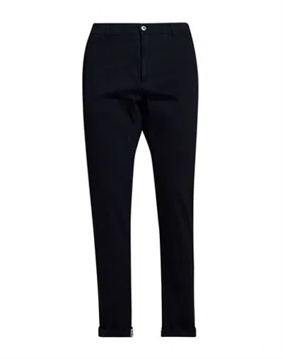 Bikkembergs Man Pants Midnight Blue Size 38 Cotton, Elastane