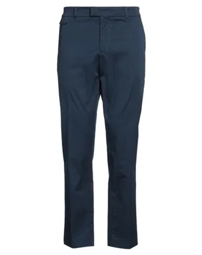 Bikkembergs Man Pants Midnight Blue Size 40 Cotton, Elastane