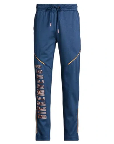 Bikkembergs Man Pants Midnight Blue Size Xs Cotton, Viscose, Polyester, Polyamide, Elastane