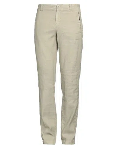 Bikkembergs Man Pants Sage Green Size 40 Cotton, Linen