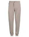 Bikkembergs Man Pants Taupe Size Xl Cotton, Elastane In Gray
