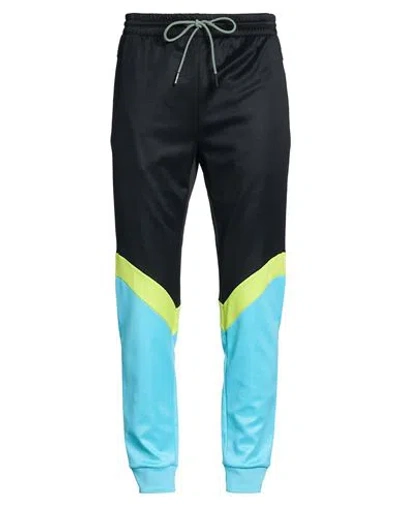 Bikkembergs Man Pants Turquoise Size M Polyester, Cotton, Elastane In Blue