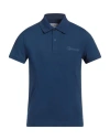 Bikkembergs Man Polo Shirt Bright Blue Size Xs Cotton, Elastane, Polyester