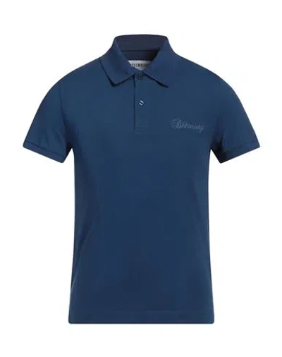 Bikkembergs Man Polo Shirt Bright Blue Size Xs Cotton, Elastane, Polyester