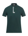 Bikkembergs Man Polo Shirt Dark Green Size Xs Cotton, Elastane, Polyester In Green
