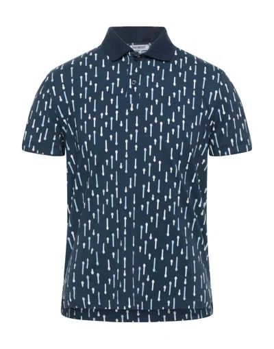 Bikkembergs Polo Shirts In Blue