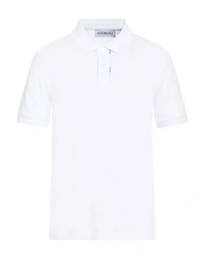 Bikkembergs Man Polo Shirt White Size M Cotton