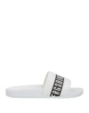 Bikkembergs Man Sandals White Size 12 Textile Fibers